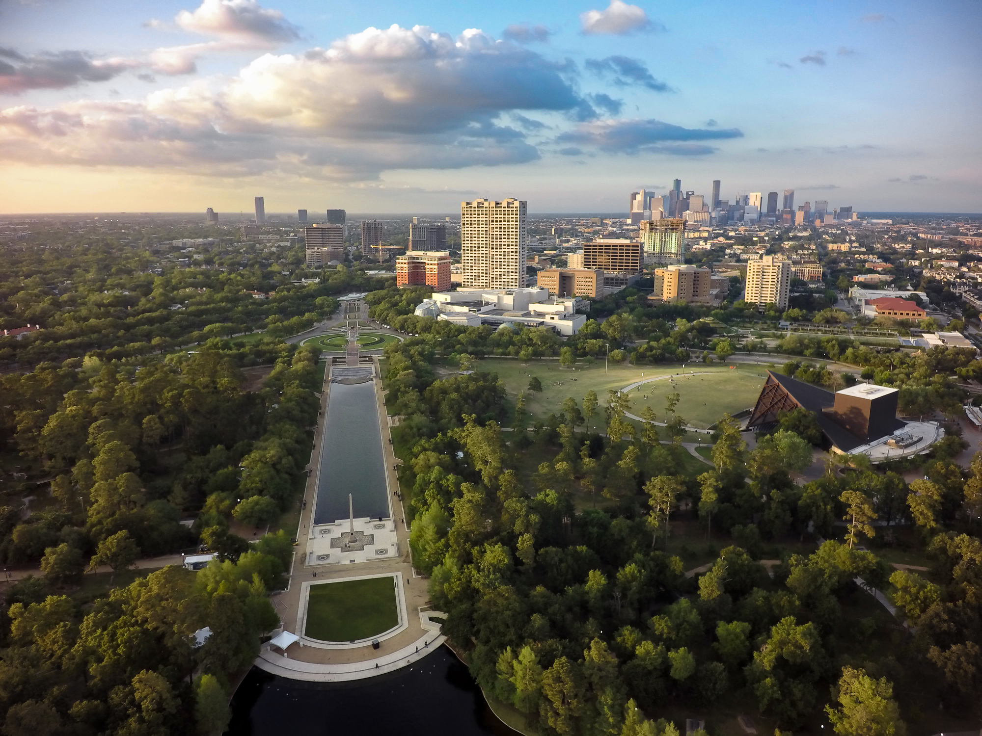 Hermann Park Downtown Skyline