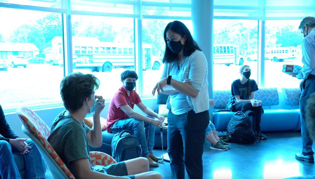 Christina Tamayo working