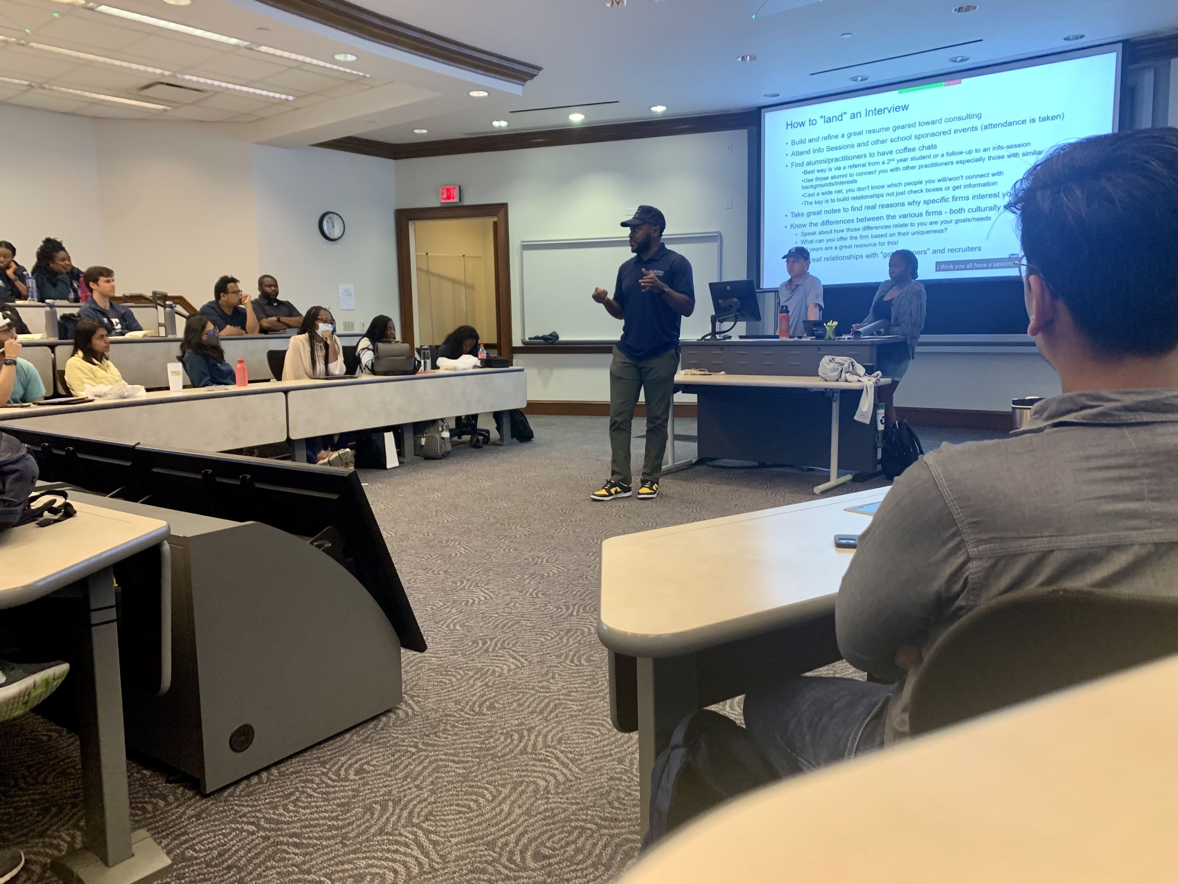 Chikere at Consulting Association Meeting
