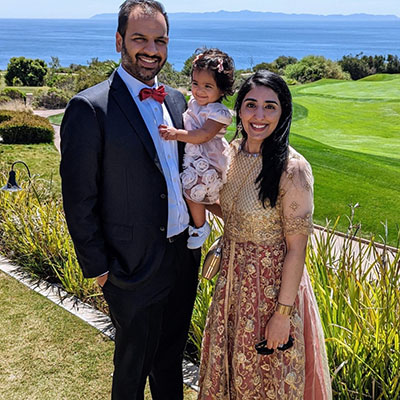Arwa Hasanali, Full-Time MBA, and her family