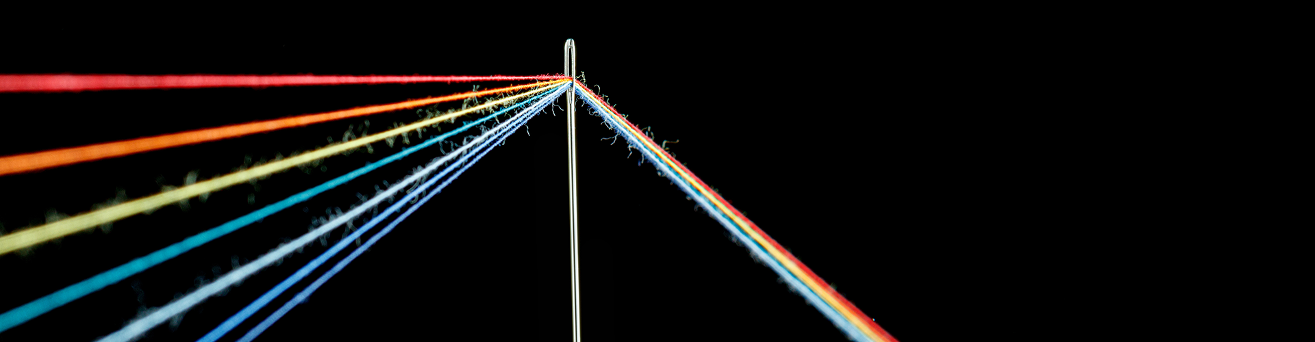 Rainbow thread and needle