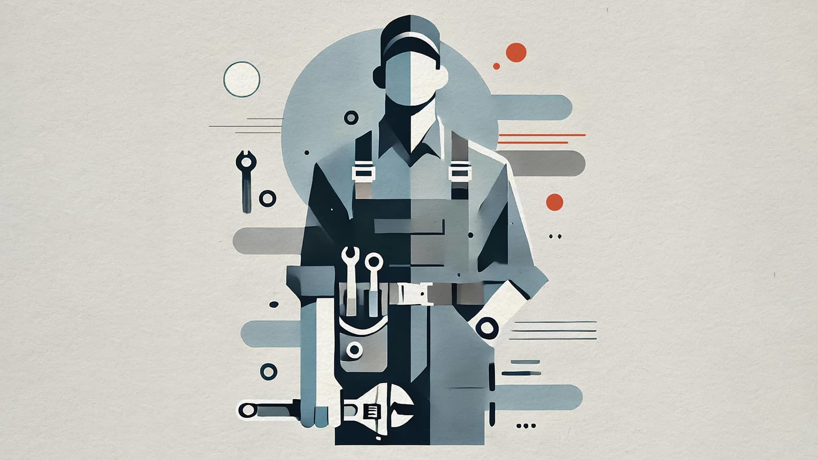 AI generated illustration of tradie