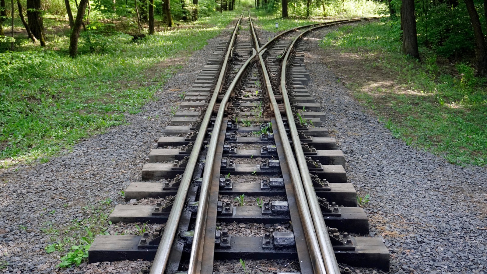 Train tracks diverge