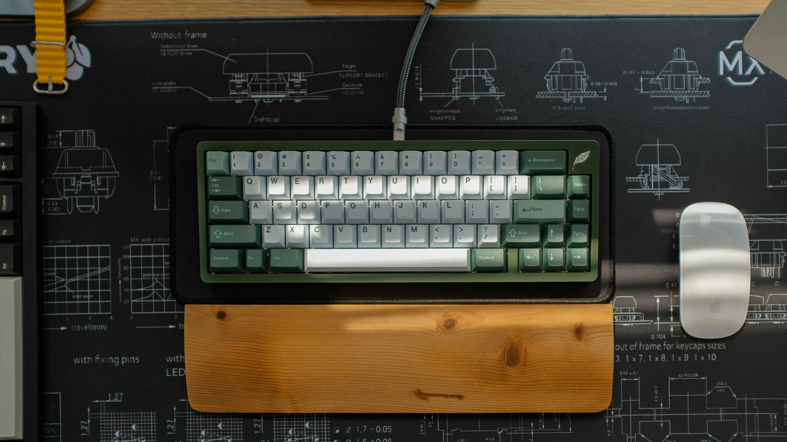 Multi-colored computer keyboard