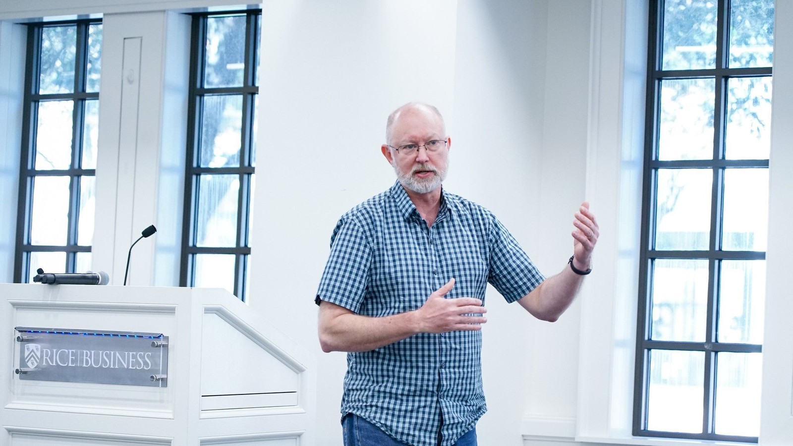 Professor James Weston teaching