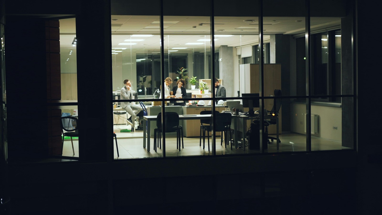 Group of people in an office
