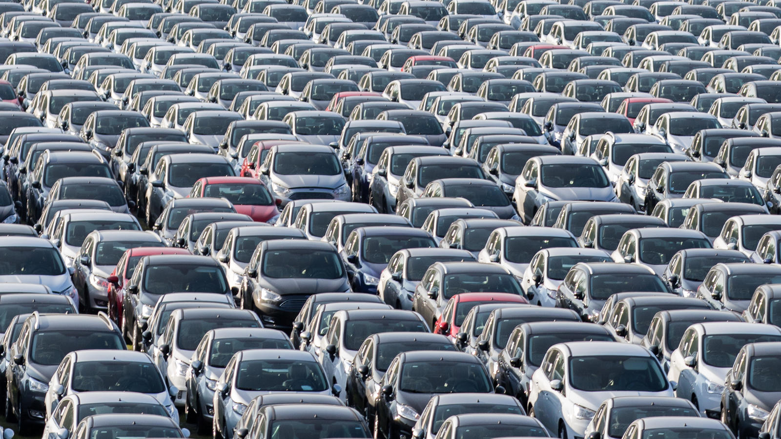 Cars in a traffic jam