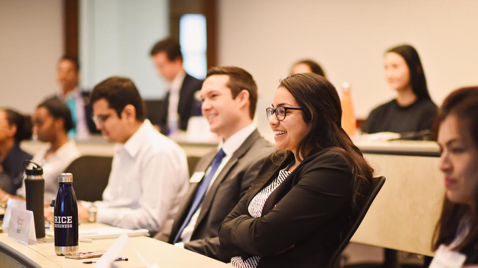 Engaged students in class