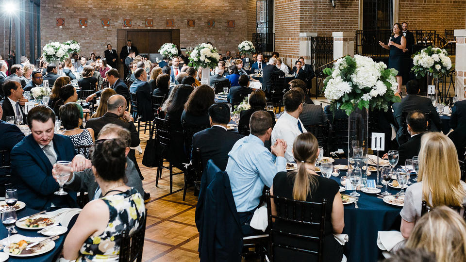 Rice Business Alumni Awards table