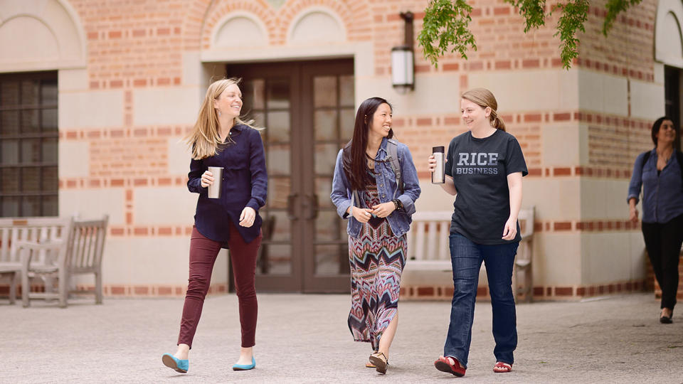 People walking together and talking