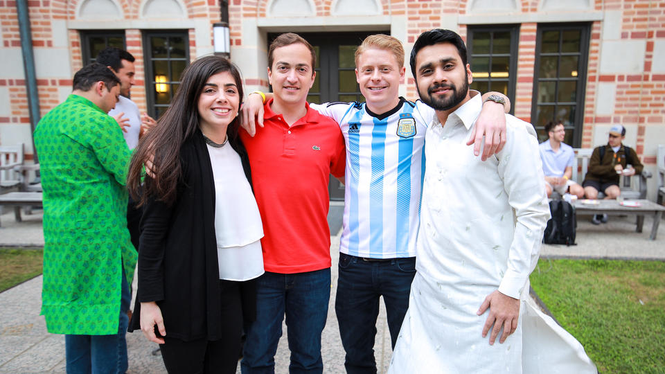 Group of International Students at International Partio