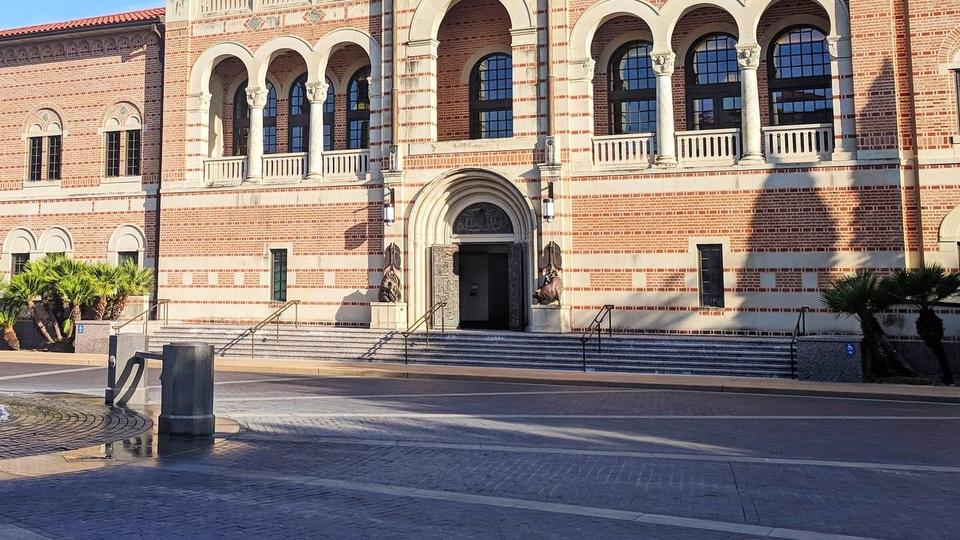 McNair Hall and Fountain Area