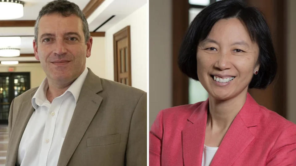 Zoran Perunovic (left) and Jing Zhou