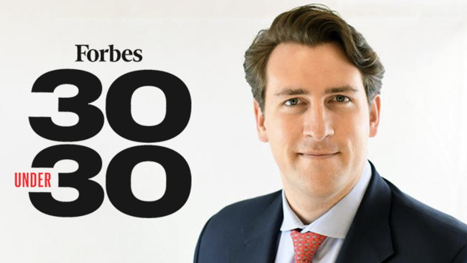 Duncan Dickerson, Forbes 30 under 30 in energy