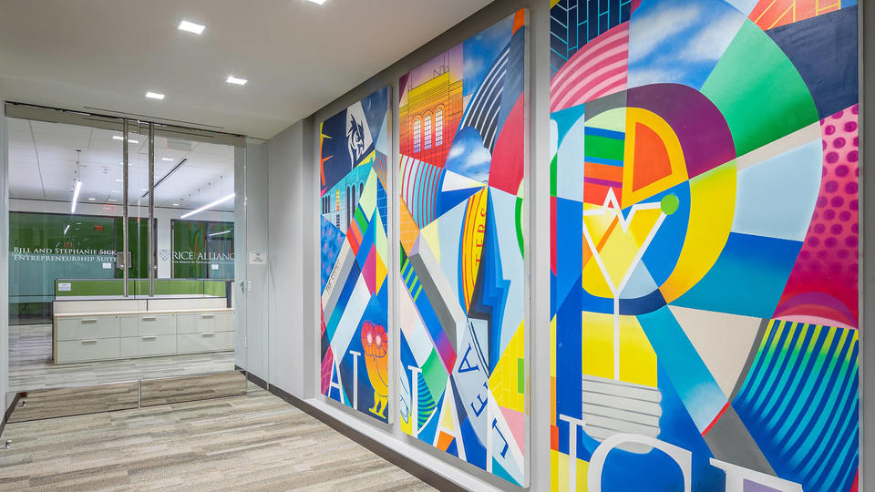 artwork near Rice Alliance