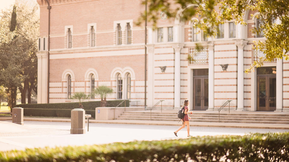 McNair Hall female walking