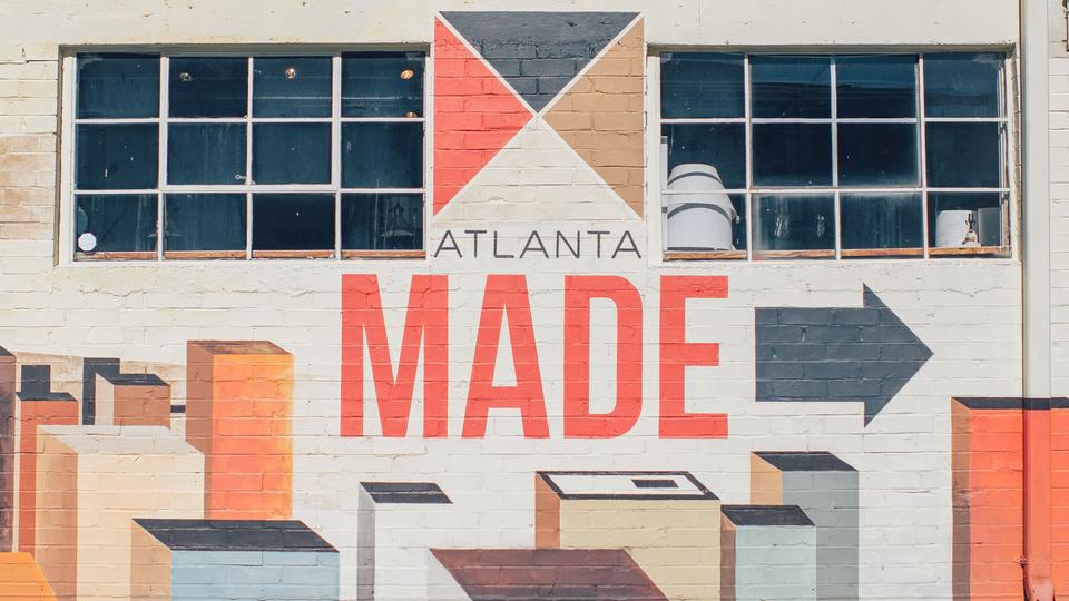 Wall with mural "Atlanta Made"