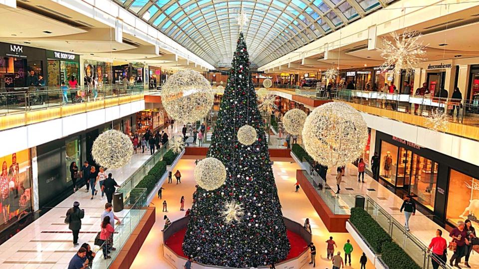 Holiday shopping at the Galleria