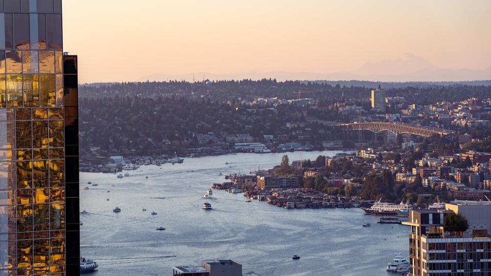 Aerial view of Lake Union