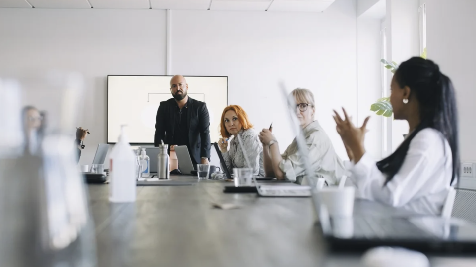 people having a meeting