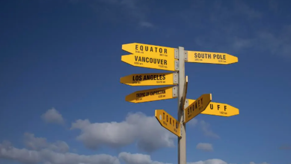road sign