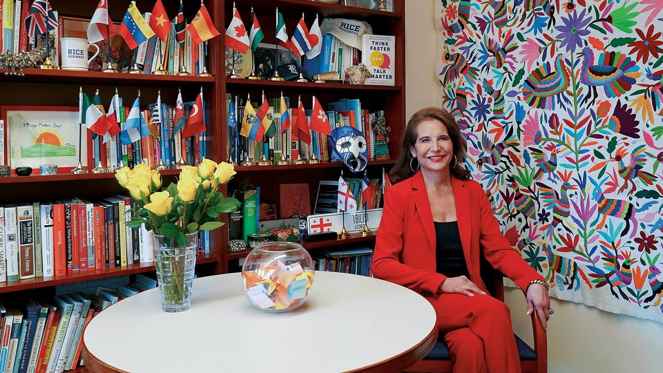 Janet Moore in her office