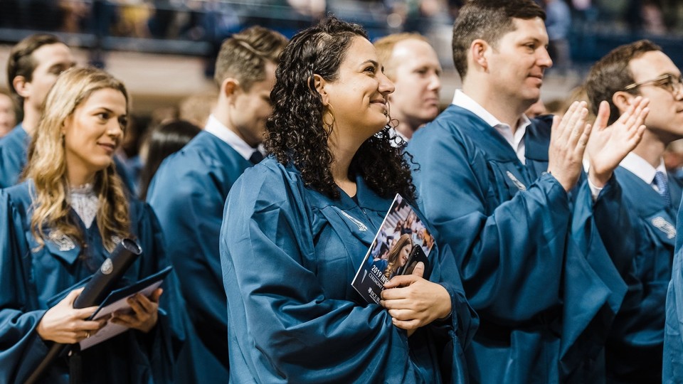 Rice MBA students at Commencement