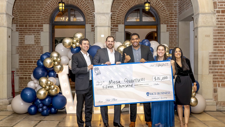 Karen Verboski, Rice MBA, at the Veterans Business Battle