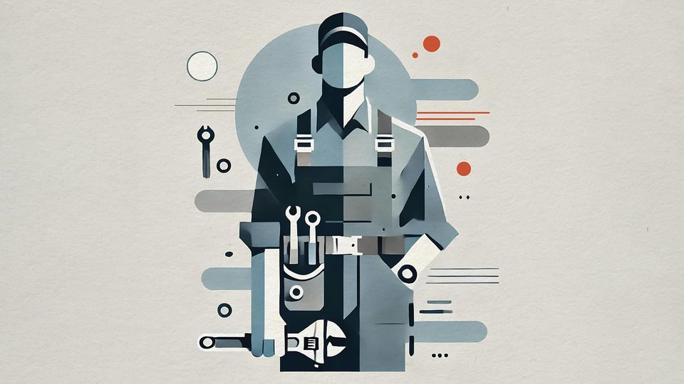 AI generated illustration of tradie