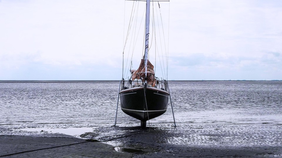 Stranded boat