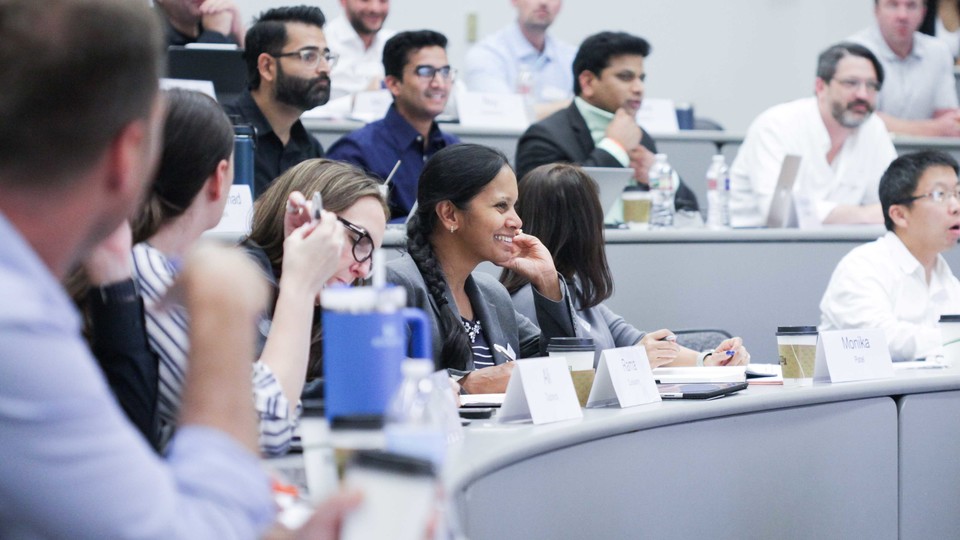 Executive MBA students at Rice University
