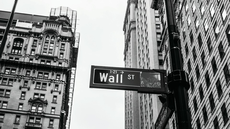 Wall Street and skyscrapers