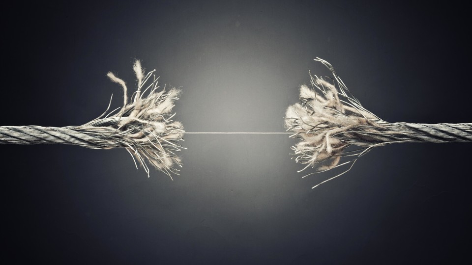 Rope held together by a thread