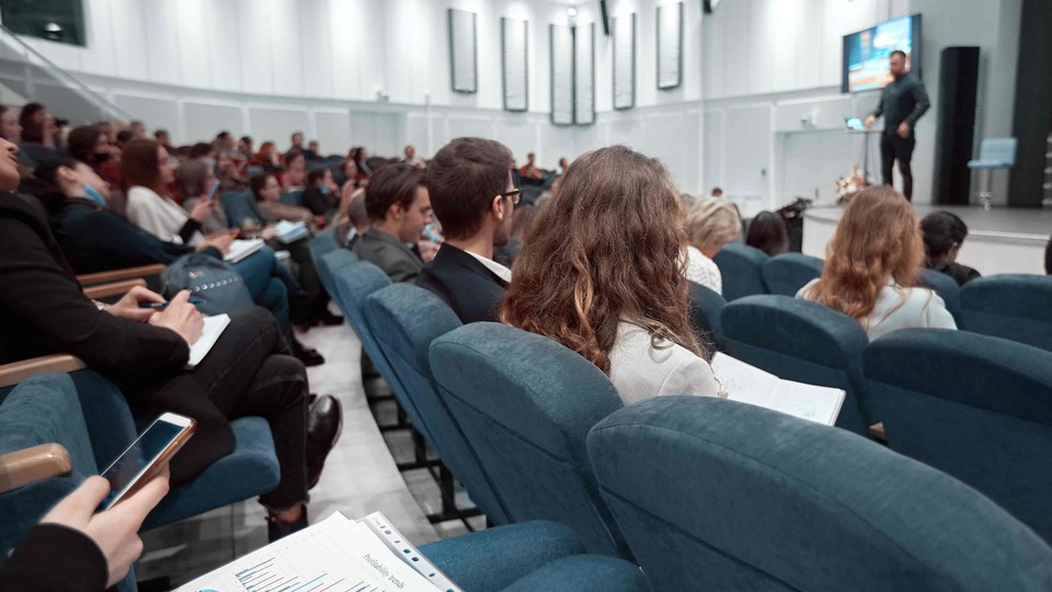 Classroom full of students
