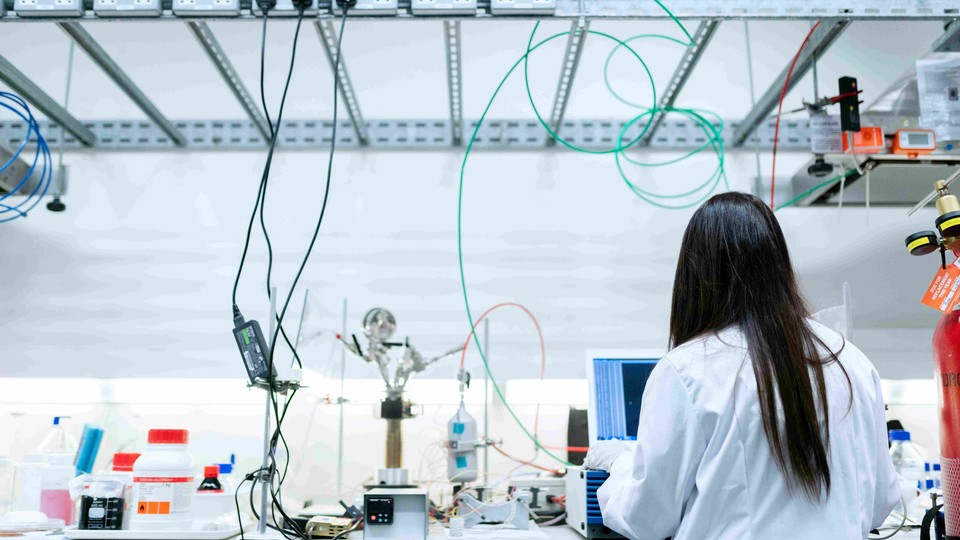 Scientist in lab