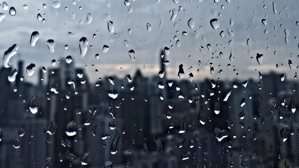 Emotions in the workplace can impact outside perceptions Window with rain drops
