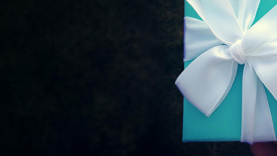 A hand holding a gift box Object Of My Affection