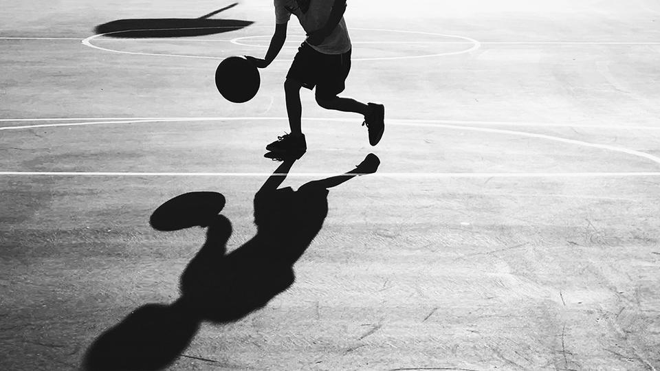 Person playing basket ball