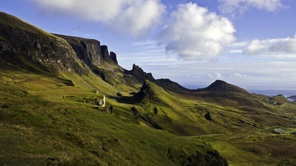 Skye Island on a sunny day