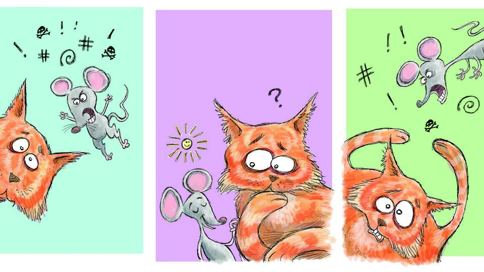 Cat and mouse negotiate