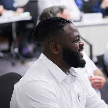 Male student in the classroom