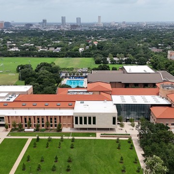 Virani Hall and McNair Hall, home to Rice Business