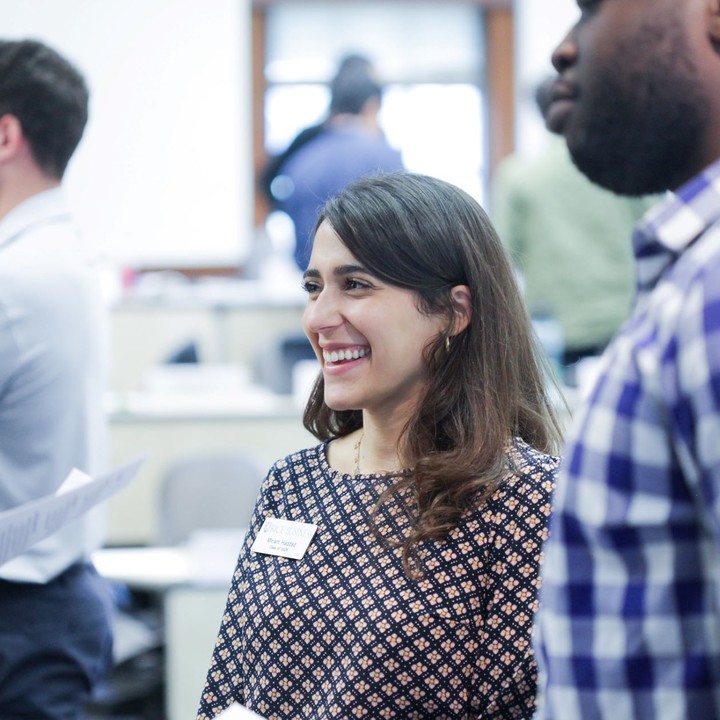 Rice MBA students at a networking event