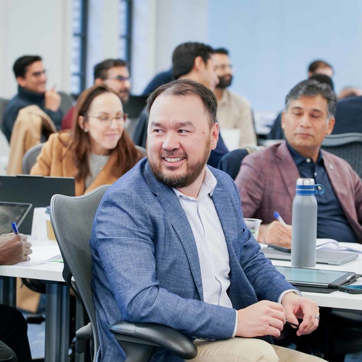 An executive male in an Executive Education program at Rice Business